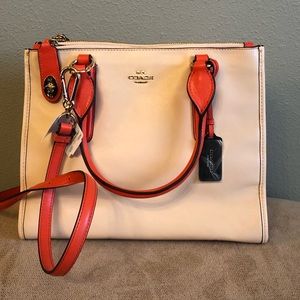 COACH bag - Light peach & orange